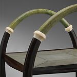 Table, Clément Rousseau (French, 1872–1950), Ebony, sharkskin, ivory, brass