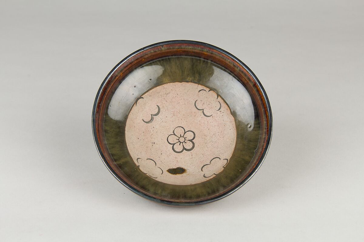 Bowl, Grey porcelaneous ware with silver band on edge (Jian ware?), China