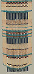 Room divider, Dorothy Liebes (American, Santa Rosa, California 1897–1972 New York), Wood, chenille, various fibers, Lurex (aluminum foil, plastic-coated)