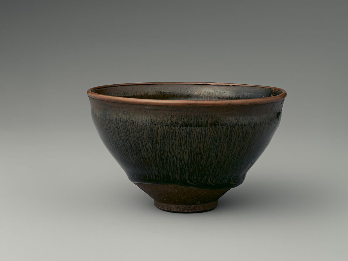Teabowl, Stoneware (Jian ware), copper, China 