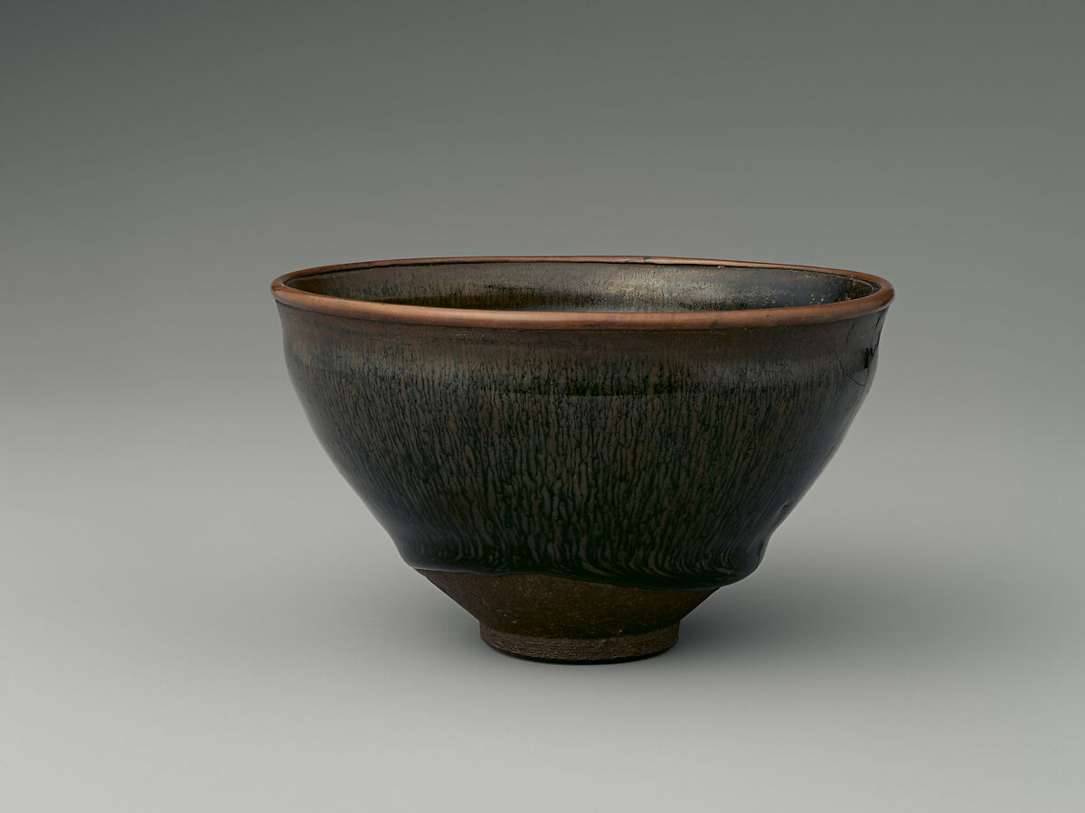 Teabowl, Stoneware (Jian ware), copper, China