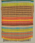 Window blind sample, Dorothy Liebes (American, Santa Rosa, California 1897–1972 New York), Wood, plastic, various yarns, Lurex (aluminum foil, plastic coated)