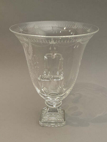 "Strawberry Mansion" Vase, Frederick Carder (American (born England) Brierley, Staffordshire, England 1863–1963 Corning, New York), Glass