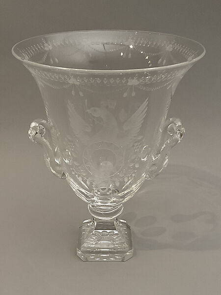 "Strawberry Mansion" Vase, Frederick Carder (American (born England) Brierley, Staffordshire, England 1863–1963 Corning, New York), Glass