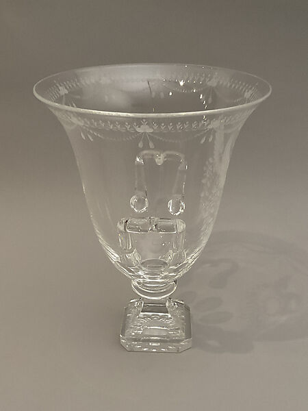 "Strawberry Mansion" Vase, Frederick Carder (American (born England) Brierley, Staffordshire, England 1863–1963 Corning, New York), Glass