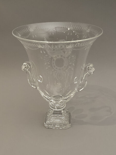 "Strawberry Mansion" Vase, Frederick Carder (American (born England) Brierley, Staffordshire, England 1863–1963 Corning, New York), Glass