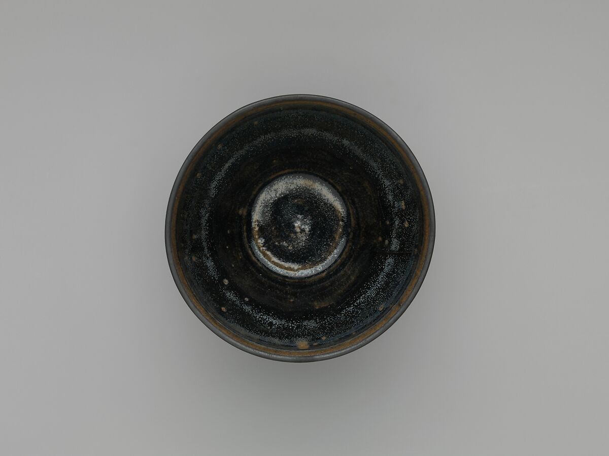 Teabowl (Chawan), Stoneware with iron-oxide glaze (Seto ware), Japan
