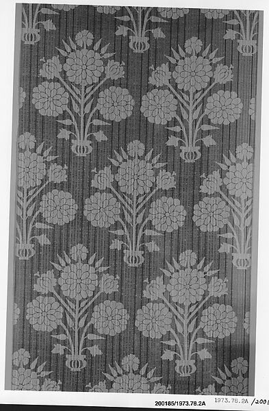 Dahlias on Siamese Brocade, Jack Lenor Larsen (American, Seattle, Washington 1927–2020 East Hampton, New York), Silk 