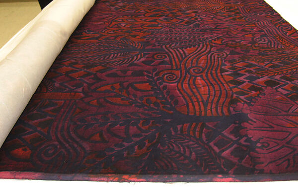 "Bas Relief" Textile, Jack Lenor Larsen (American, Seattle, Washington 1927–2020 East Hampton, New York), Cotton 