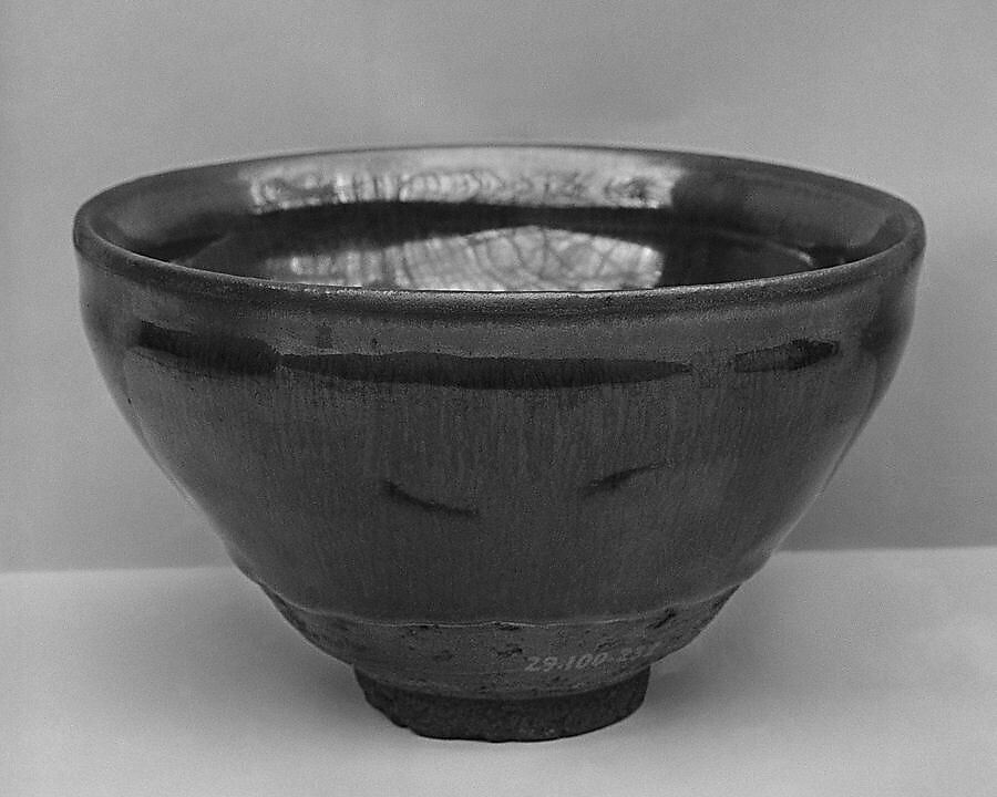 Bowl, Dark brown ware with thick black glaze (Jian ware), China 