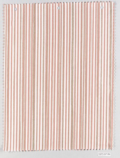 "Malmaison" Textile sample, Countess Elsie Lee Gozzi (American), Cotton