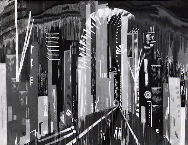 The City, Sylvia Carewe (American, New York 1906–1981 New York), Wool 
