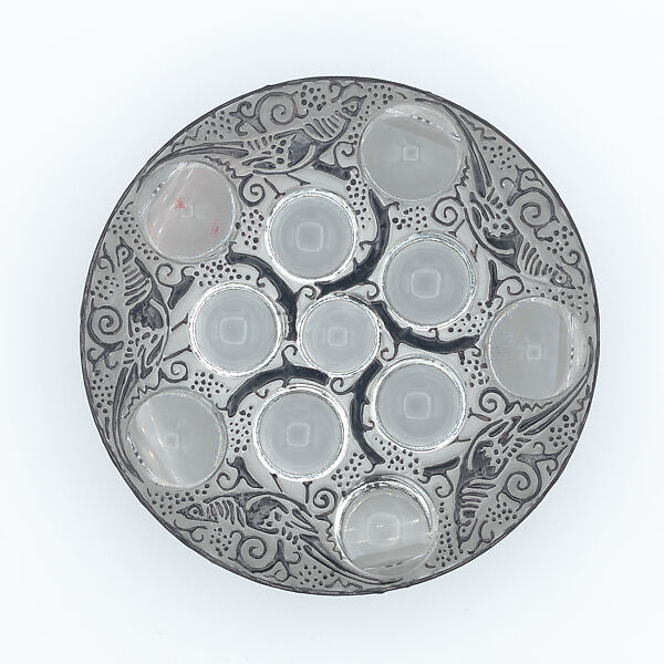 "Roger" or "Pheasants and Cabochons" Box with Cover, René-Jules Lalique (French, Aÿ 1860–1945 Paris), Glass