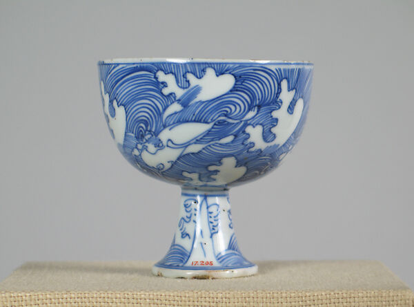 Stem cup, Porcelain, China