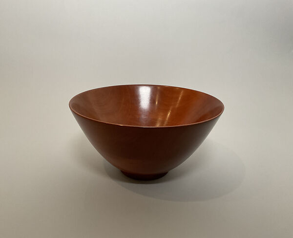 Salad bowl, James Prestini (American, Waterford, Connecticut 1908–1993 Berkeley, California), Cuban Mahogany 