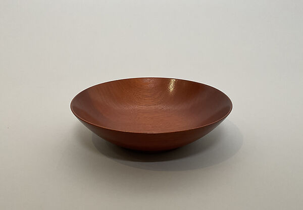 Salad plate, James Prestini (American, Waterford, Connecticut 1908–1993 Berkeley, California), Cuban Mahogany 