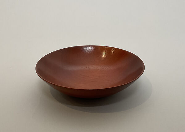 Salad plate, James Prestini (American, Waterford, Connecticut 1908–1993 Berkeley, California), Cuban Mahogany 