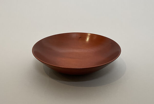 Salad plate, James Prestini (American, Waterford, Connecticut 1908–1993 Berkeley, California), Cuban Mahogany 