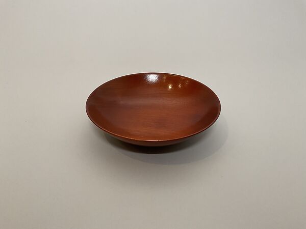 Salad plate, James Prestini (American, Waterford, Connecticut 1908–1993 Berkeley, California), Cuban Mahogany 