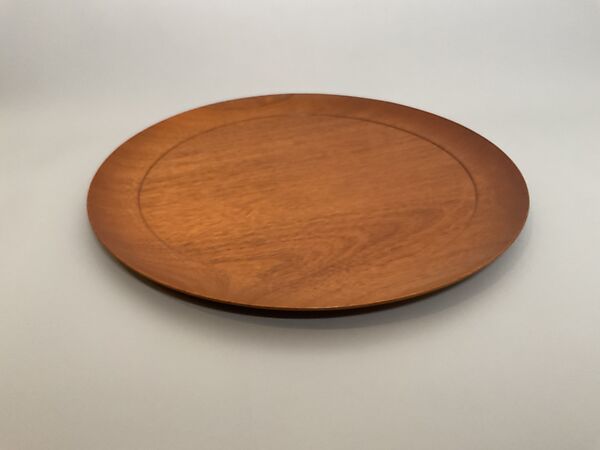 Salad tray, James Prestini (American, Waterford, Connecticut 1908–1993 Berkeley, California), Honduras Mahogany 