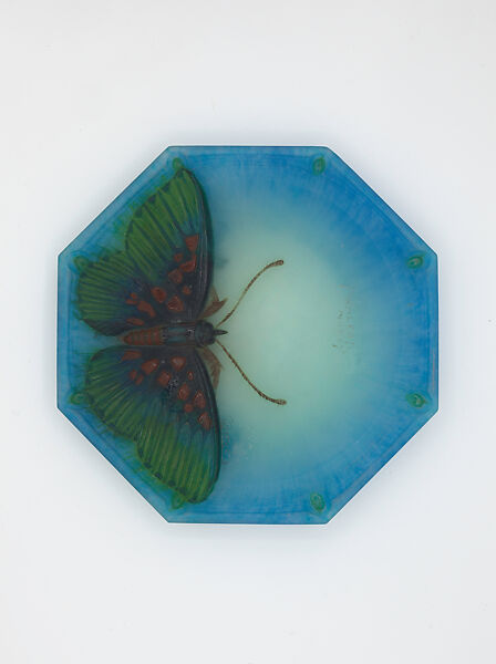 Plate, Almeric Walter (French, Sèvres 1859–1942 Nancy), Pate-de-verre 