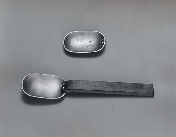 Model for a spoon, Russel Wright (American, Lebanon, Ohio 1904–1976 New York), Aluminum and wood 
