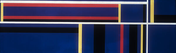 Large Blue Horizontal, Ilya Bolotowsky (American (born Russia), St. Petersburg 1907–1981 New York), Acrylic on canvas 