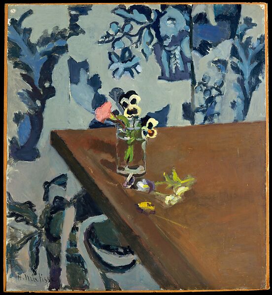 Pansies, Henri Matisse  French, Oil on paper mounted on paperboard