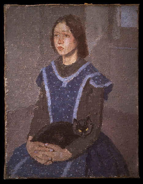 Girl with a Cat, Gwen John  British, Oil on canvas