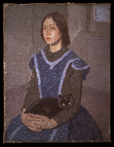 Girl with a Cat