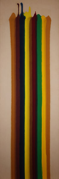 Crest of Pillar, Morris Louis (American, Baltimore, Maryland 1912–1962 Washington, D.C.), Magna on canvas 