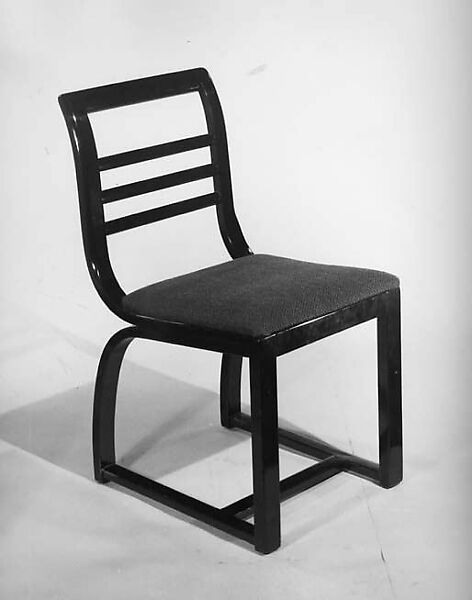 Chair, Gilbert Rohde (American, New York 1894–1944 New York), Black lacquered wood 