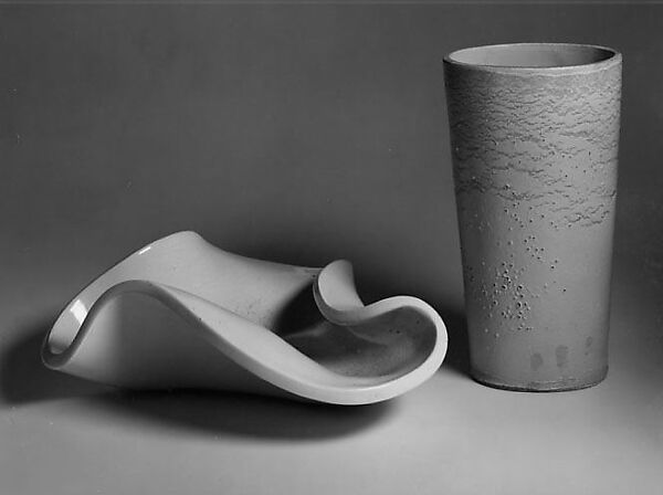 Vase, Russel Wright (American, Lebanon, Ohio 1904–1976 New York), Stoneware 