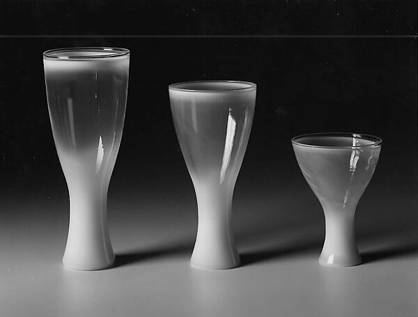 "Theme Formal" Wine Glass, Russel Wright (American, Lebanon, Ohio 1904–1976 New York), Glass 