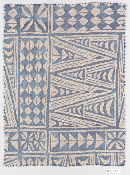 "Melilla" Textile sample, Fortuny (Italian, founded 1906), Cotton 