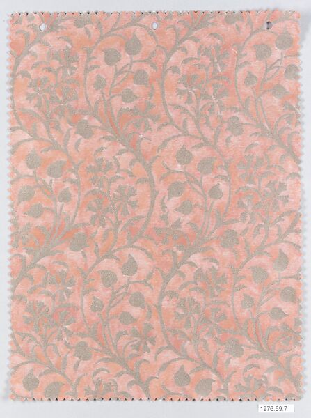 "Granada" Textile sample, Fortuny (Italian, founded 1906), Cotton 
