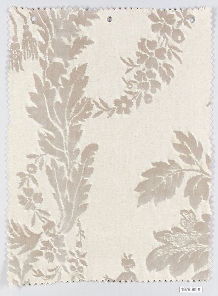 "Boucher" Textile sample, Fortuny (Italian, founded 1906), Cotton 