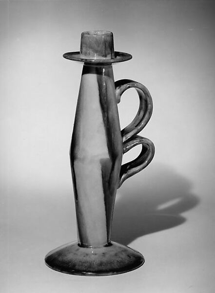 Candlestick, Vally Wieselthier (Austrian, Vienna 1895–1945 New York), Glazed earthenware 