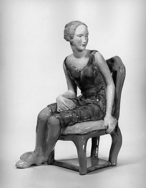 Figure, Unknown Designer, Glazed earthenware 