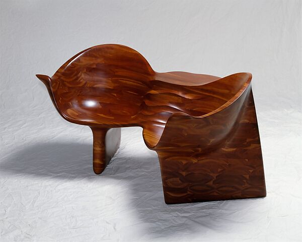 "Two-Seater" Settee, Wendell Castle (American, Emporia, Kansas 1932–2018 Scottsville, New York), Cherrywood 