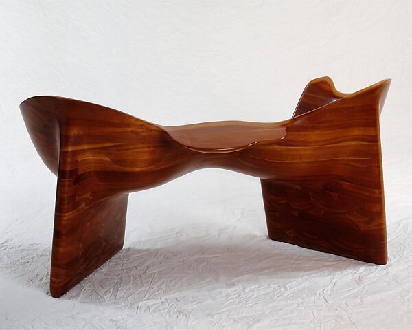 "Two-Seater" Settee, Wendell Castle (American, Emporia, Kansas 1932–2018 Scottsville, New York), Cherrywood