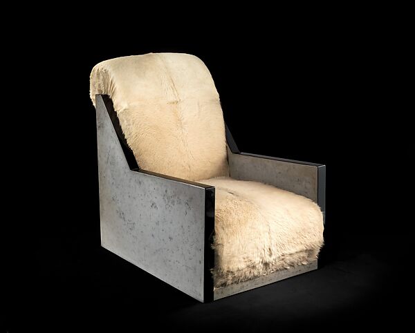 Easy Chair, Jean Dunand (French (born Switzerland), Lancy 1877–1942 Paris), Lacquered wood, goatskin 