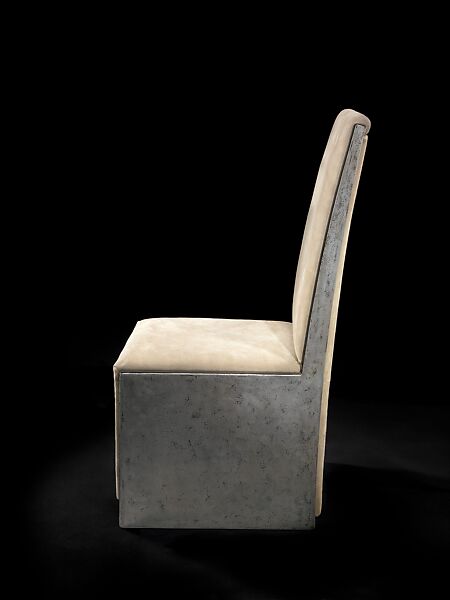 Side Chair, Jean Dunand (French (born Switzerland), Lancy 1877–1942 Paris), Lacquered wood, replacement chamois