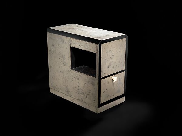 Bedside Table, Jean Dunand (French (born Switzerland), Lancy 1877–1942 Paris), Lacquered wood, ivory