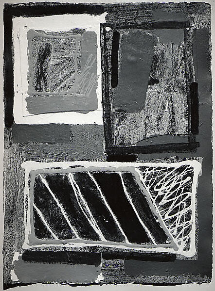 Untitled, 1977, Edward Avedisian (American, Lowell, Massachusetts 1936–2007 Philmont, New York), Acrylic, enamel, cut and pasted canvas on paper 
