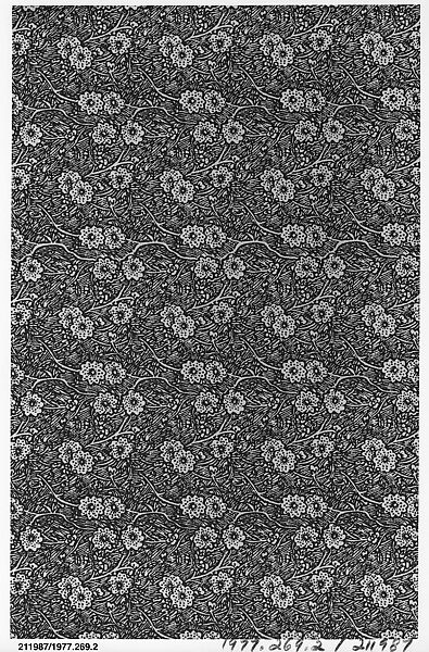 Textile sample, Laura Ashley (British, Merthyr Tydfil, South Wales 1925–1985 Coventry), Cotton 