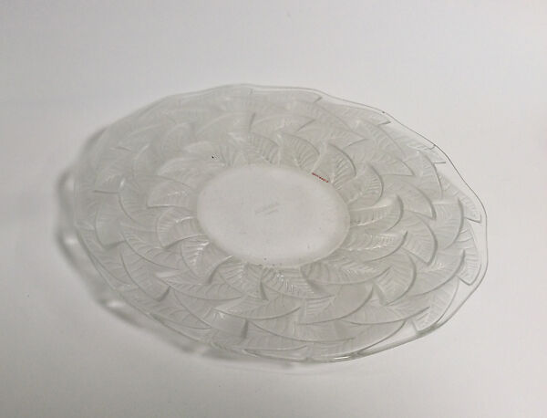 Plate, René-Jules Lalique (French, Aÿ 1860–1945 Paris), Glass 