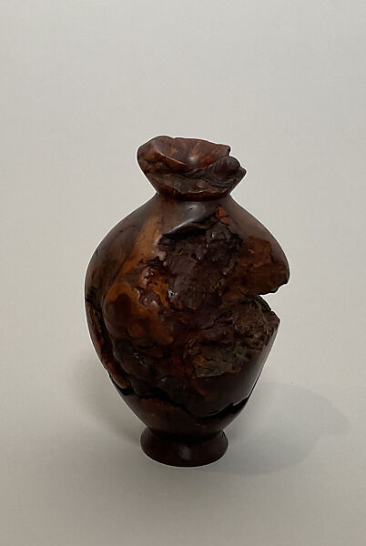 Vase, Melvin Lindquist (American, Kingsburg, California 1911–2000 Quincy, Florida), Burled manzanita wood 