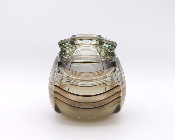 Banded Flair, Thomas Patti (American, born Pittsfield, Massachusetts, 1943), Glass