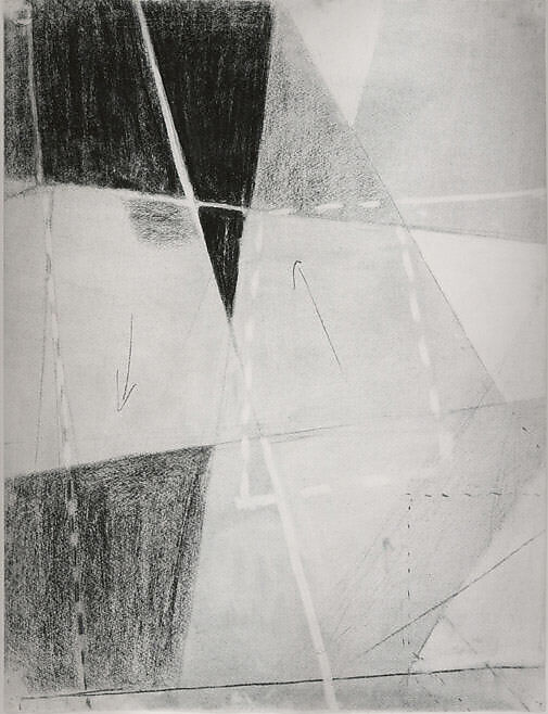 Untitled, Myron Stedman Stout (American, Denton, Texas 1908–1987 Provincetown, Massachusetts), Charcoal with erasing on paper 